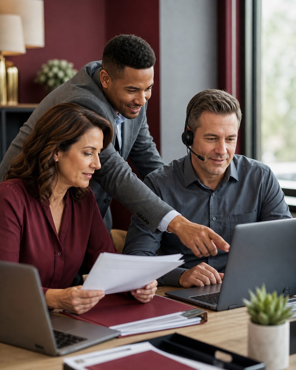 Geneva team collaborating on complex loan files